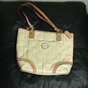 Coach Peyton Embossed Patent Leather Tote